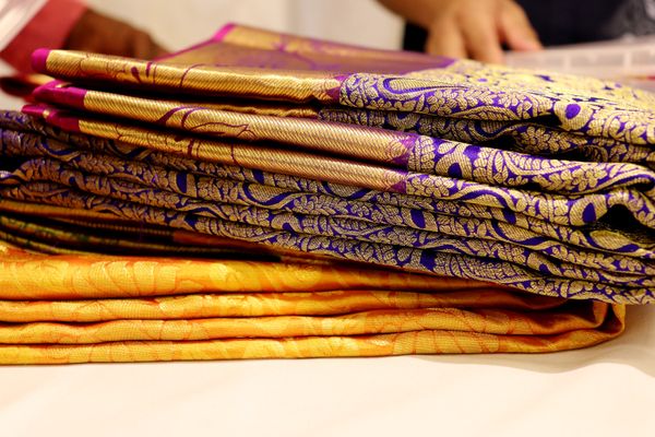 Silk Sarees Display